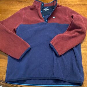 Like new $88 Vineyard Vines 1/4 Snap Jacket Size XL (18) Boy’s Blue Red